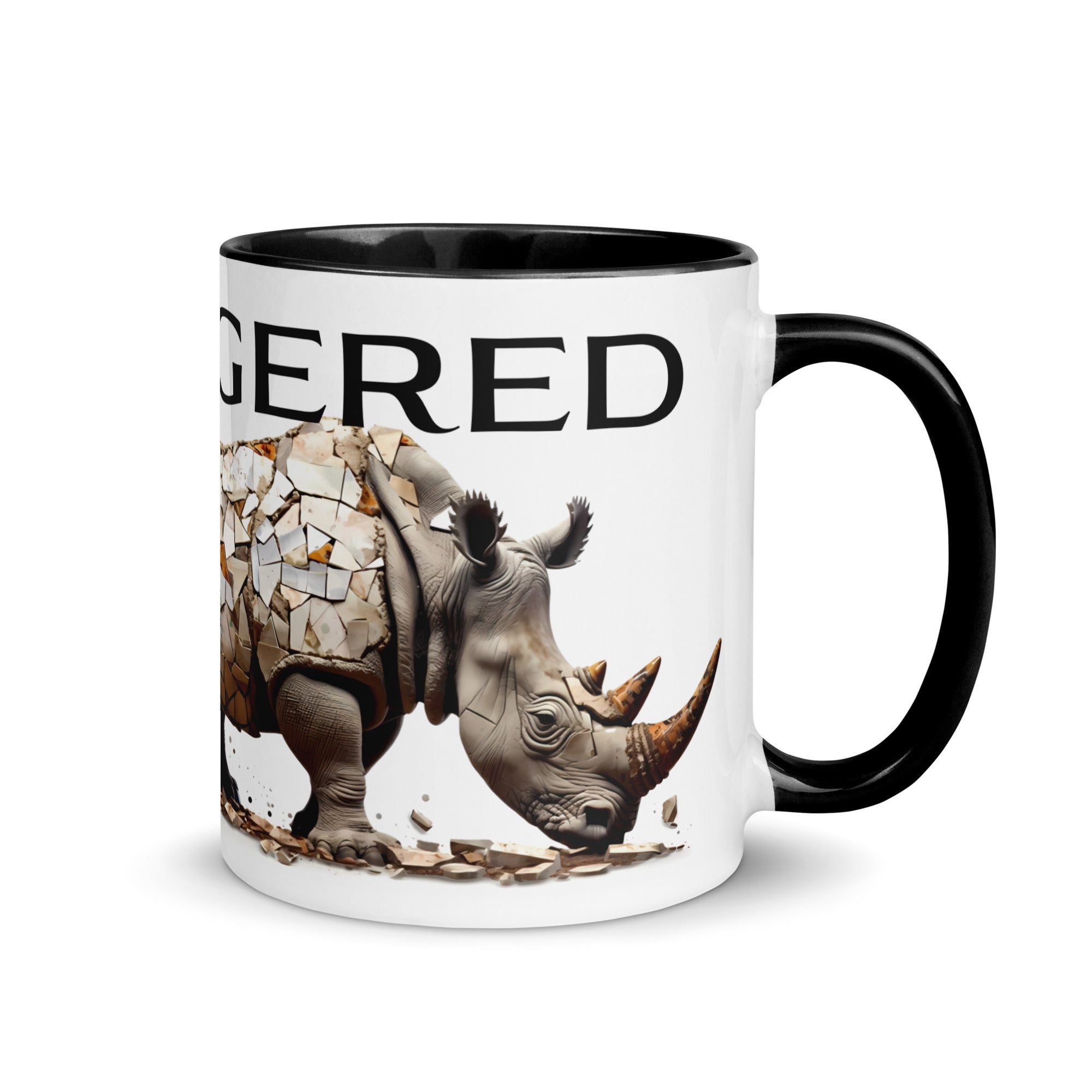 The Delicate Disappearing Rhino – coffee mug, 11 oz and 15 oz