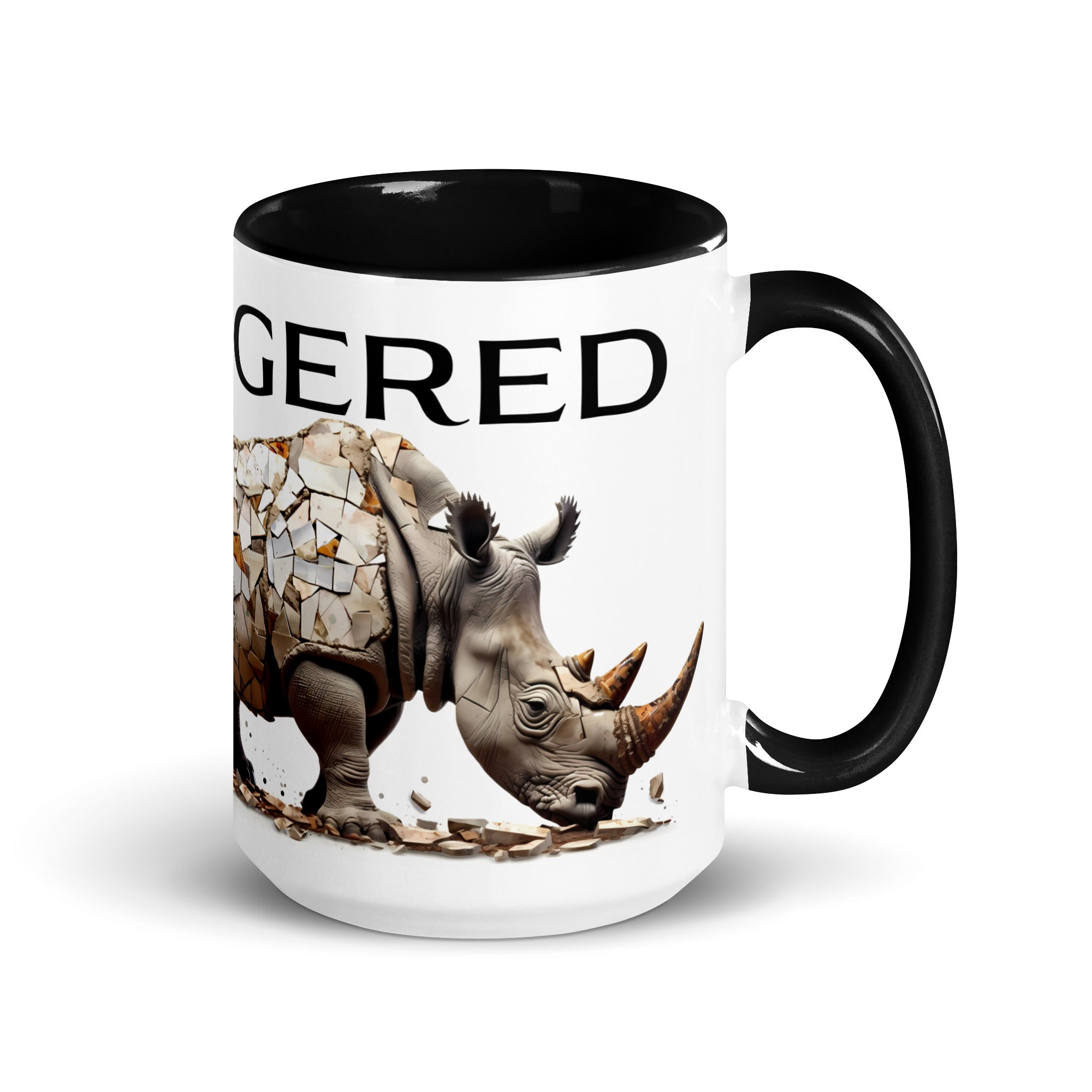 The Delicate Disappearing Rhino – coffee mug, 11 oz and 15 oz