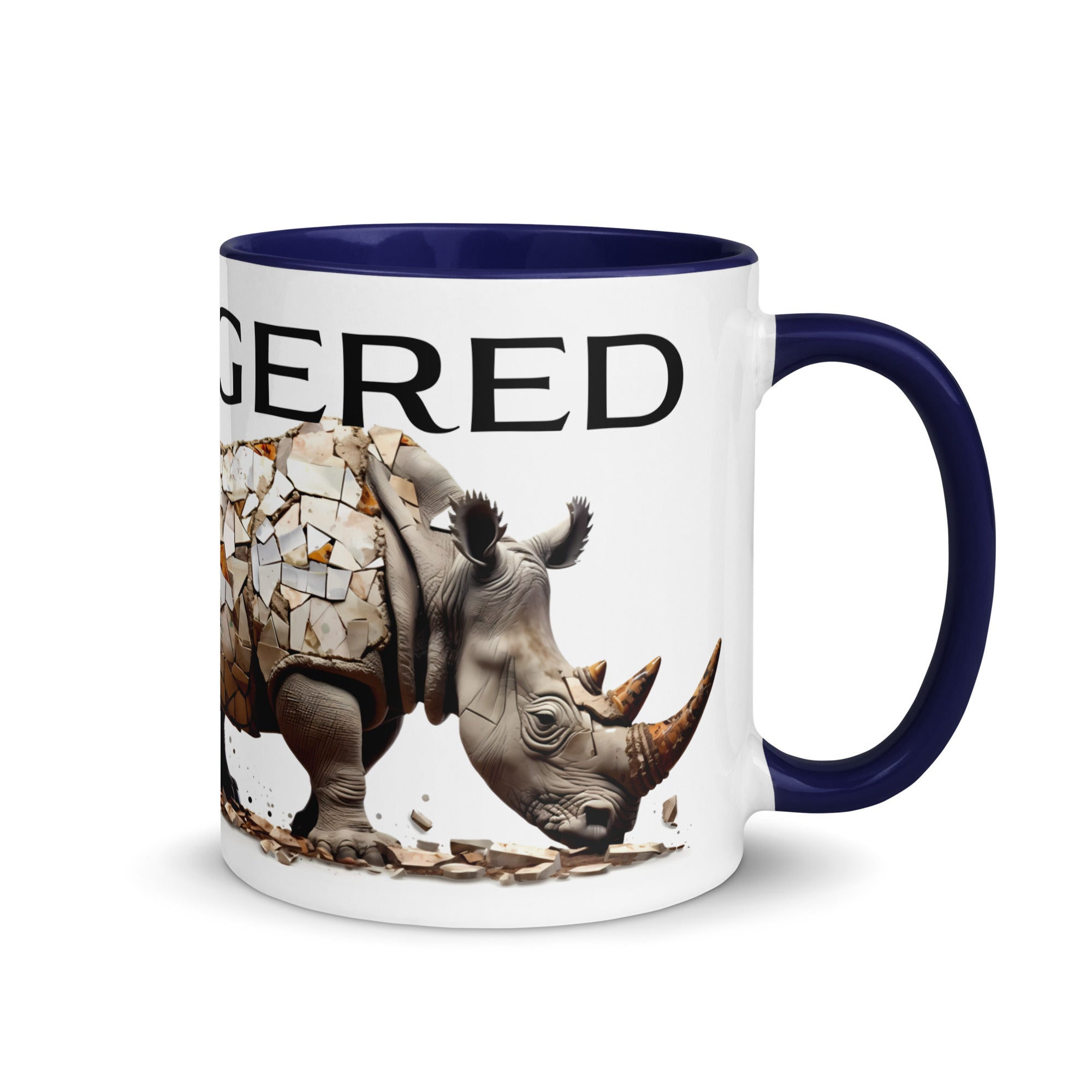 The Delicate Disappearing Rhino – coffee mug, 11 oz and 15 oz