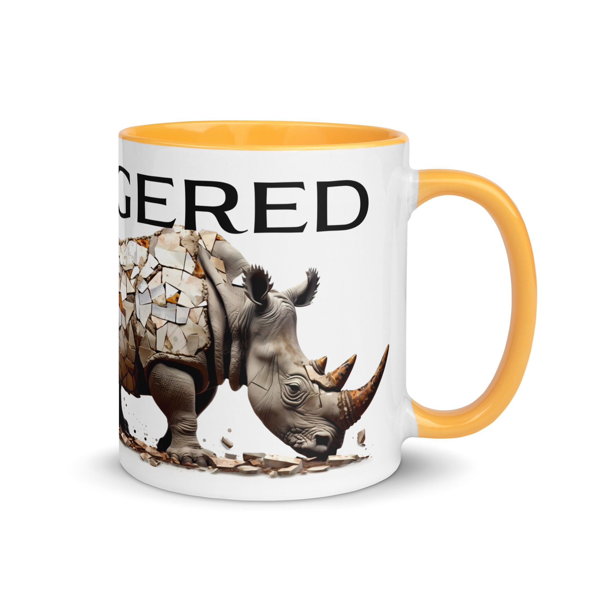 The Delicate Disappearing Rhino – coffee mug, 11 oz and 15 oz