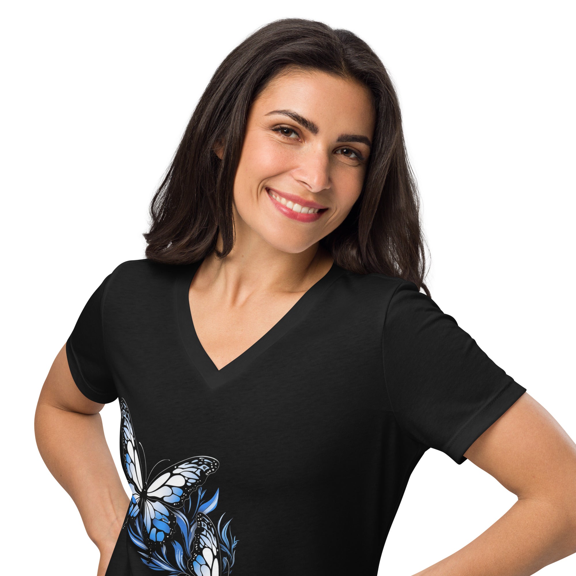 Butterfly Dreams Women's V-Neck Tee